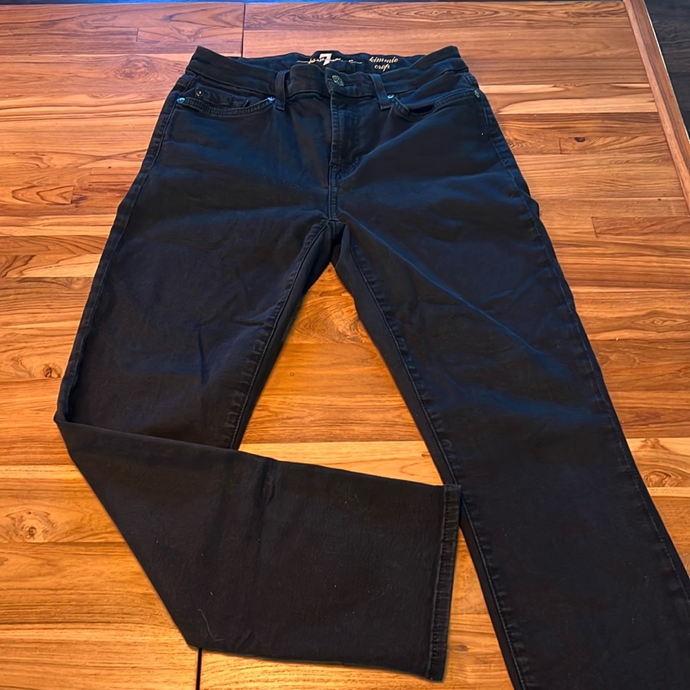 7 for all mankind cropped denim. Size 28. Good condition